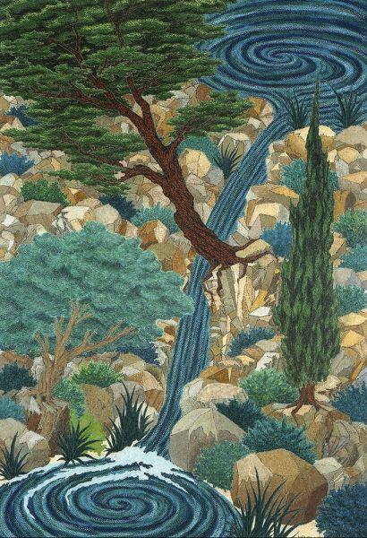 Francois Miglio Oil Pastel Print of Landscape