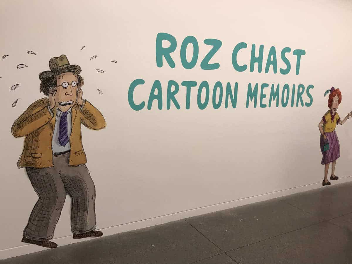 Roz Chast: Cartoon Memoirs Exhibition at The CJM Title Wall